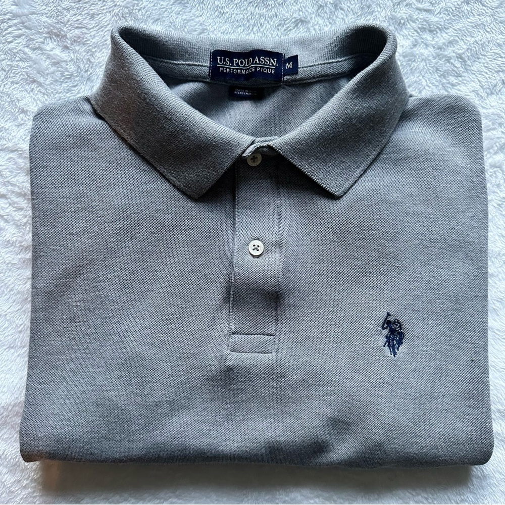 NWT U.S. Polo Assn. Performance Piqué Polo